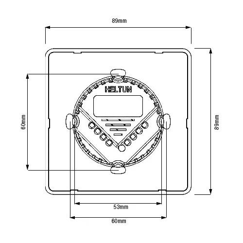 Heltun Fan Coil Thermostaat Z-Wave Plus Wit/Wit